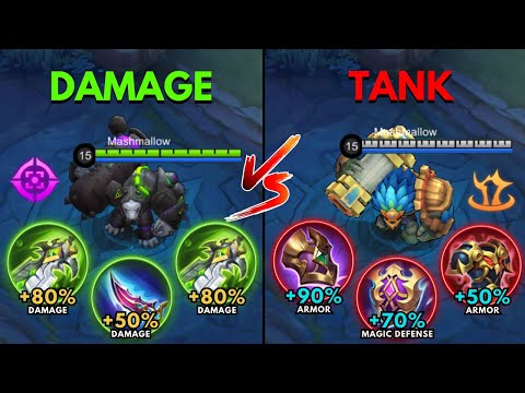Grock Damage Build vs Grock Tank Build