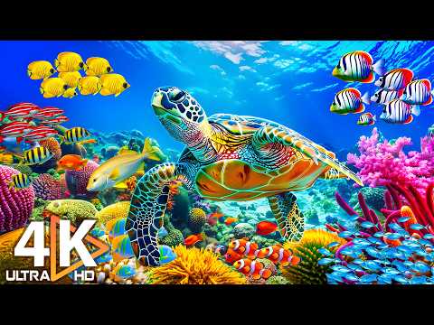 4K Ocean Life - Stunning Sea Animals, Coral Reef, Fish, Jellyfish & Relaxing Music for Sleep #16