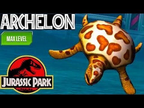ARCHELON AQUATIC Dinosaur MAX LEVEL 40 Jurassic Park Builder Tournament Fight Battle 2016