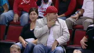 Keepin' it real at a Blazer Game!