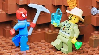 [Brick Creation #18] Lego Spiderman Find Diamond Underground