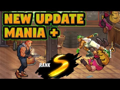 Streets of Rage 4 DLC VERSION 8 UPDATE Mania + SOR2 Skate S Rank CLEAR