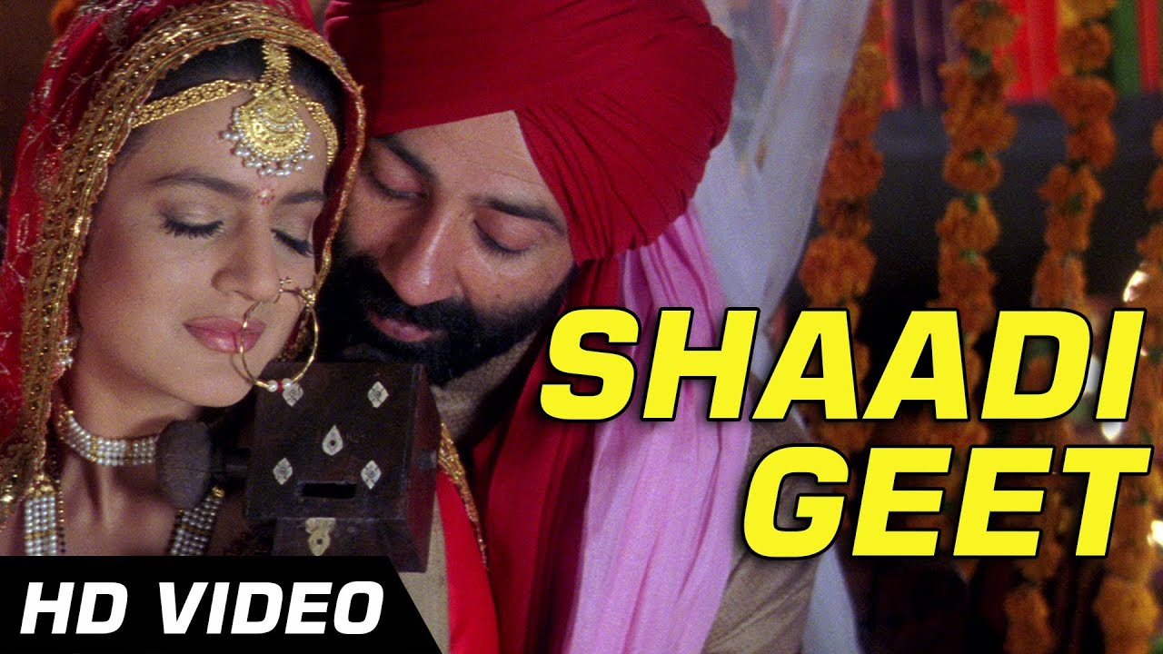 Traditional Shaadi Geet Lyrics  | Gadar: Ek Prem Katha | Sunny Deol, Amisha Patel | Preeti Uttam Singh | Uttam Singh