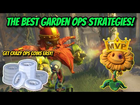 The Best Garden Ops Strategies For Crazy Ops! (Solo Ops) #pvzgw2