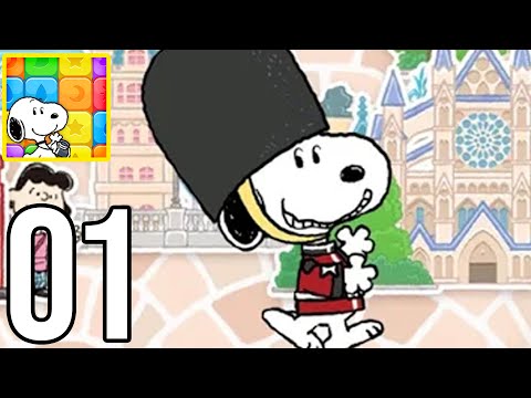 SNOOPY Puzzle Journey - Gameplay Walkthrough Part 1 (iOS, Android)