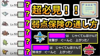【ポケモン剣盾】最強アイテム『弱点保険』を絶対に発動させる方法