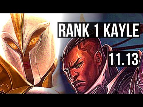 KAYLE vs LUCIAN (MID) | Rank 1 Kayle, 12/1/8, Legendary | KR Challenger | v11.13
