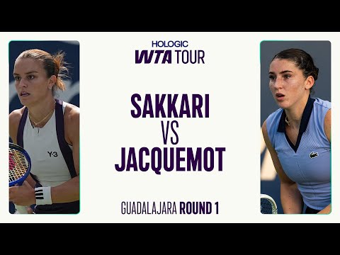 Maria Sakkari vs. Elsa Jacquemot | 2025 Guadalajara Round 1 | WTA Match Highlights