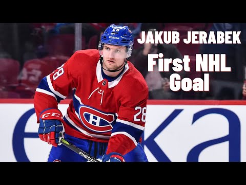 Jakub Jerabek #28 (Montréal Canadiens) first NHL goal Jan 17, 2018