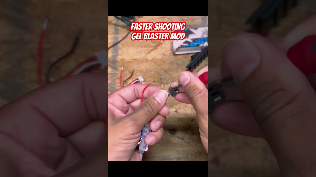 11.1v Gel blaster battery mod! #shorts #viral #fyp #gelblasters #gelblasterguns #diy #mods