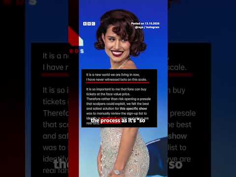 Raye hits back at ticket touts who 'overwhelmed' sign-up for London show. #Raye #London #BBCNews
