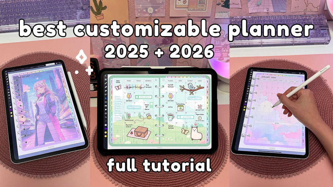 Best Customizable Digital Planner 2025 + 2026 💕 Full Tutorial | iPad & Android
