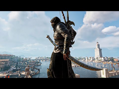 Assassin's Creed Origins - Master Black Hook Assassin Epic Stealth Kill and Combat Gameplay