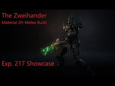 Wolcen Bloodtrail 1.1.4.2 The Zweihander. Material 2H Melee Build (Almost). Exp. 217 Showcase.