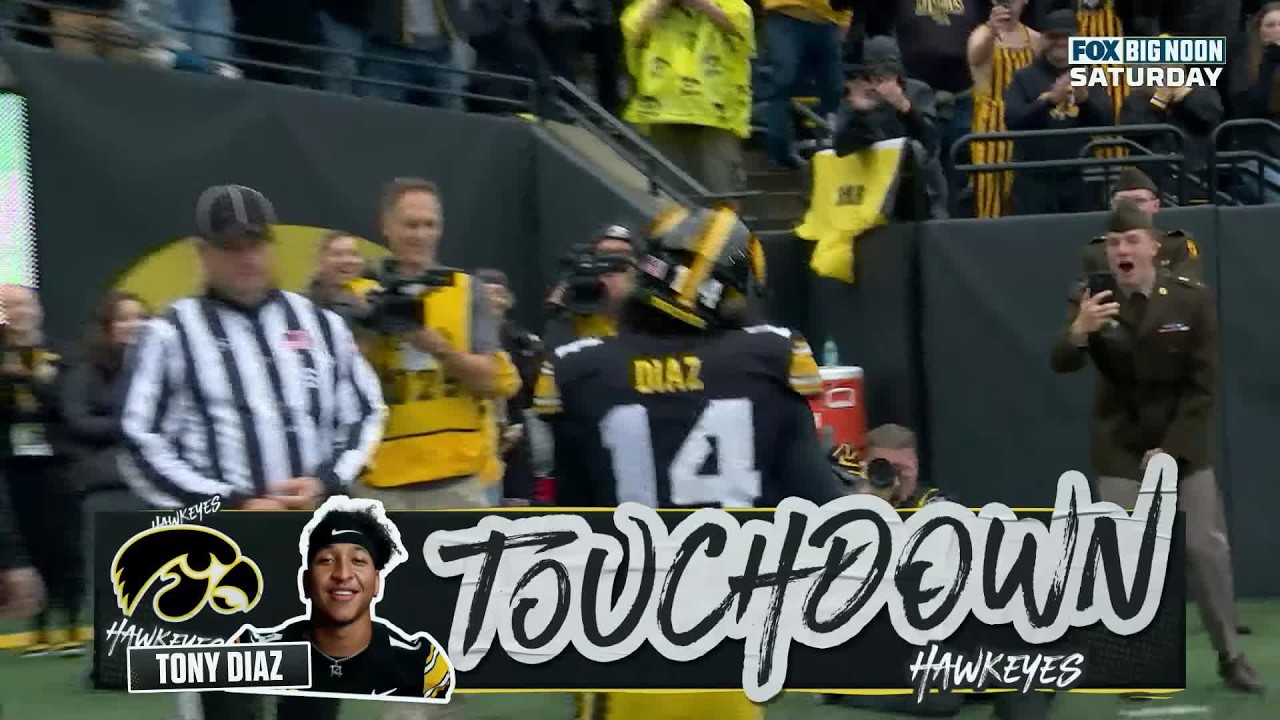 TOUCHDOWN DE TONY DÍAZ | Wisconsin Badgers 0-17 Iowa Hawkeyes | College Football