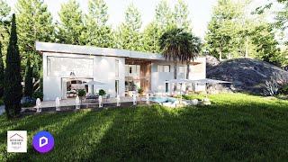 MAISON MODERNE DE LUXE / ANIMATION 3D / D5 RENDER