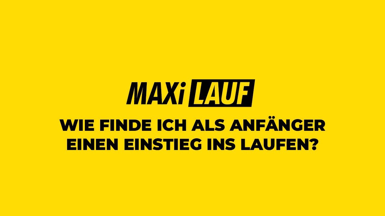 #2 Wie finde ich als Anfänger einen Einstieg ins Laufen ? - Maxilauf Hamm