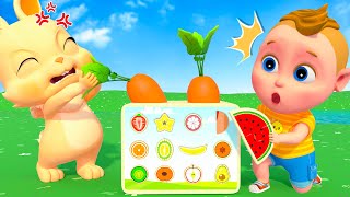 Colors and Fruits Song for Kids | Farmer In The Dell Nursery Rhymes | Baby & Kids Songs