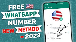 How To Get Free USA 🇺🇸 Number For WhatsApp Verification 2023 | Free whatsapp number 2023