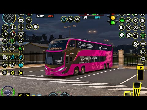 Euro Coach Bus Simulator 2020 #4 - City Bus Driving Games - Android Gameplay