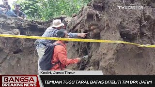 Tim BPK Wilayah XI Teliti Tugu Tapal Batas di Kediri, Diduga dari Abad ke-13 