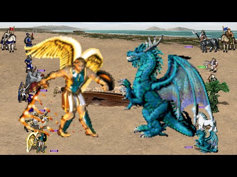 HEROES 3 COMBAT 5000 EACH SLOT CASTLE VS 10000 EACH SLOT RAMPART L8