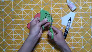 Nguyễn Kiên Handmade | Hướng dẫn mỹ thuật Vẽ Và Cắt Dán đồ chơi cho bé: QUẢ MĂNG CỤT