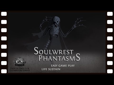 PoE 3.14 - Soulwrest Phantasms Necromancer - Easy to play, Big life sustain