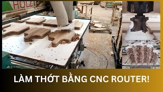 Chép hình thớt gỗ với máy cnc router một đầu Holztek HT-1325V