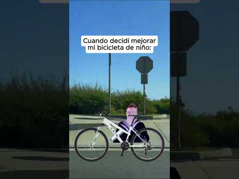 Cuando decidí mejorar mi bicicleta de niño #comedia #humor #parati