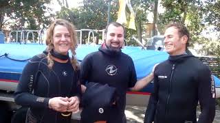 Testimonial of Annie diving with Grey Nurse sharks