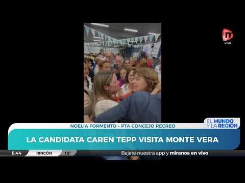 La candidata Caren Tepp estará en Monte Vera | Romina Sonzogni y Noelia Formento invitan a ser parte