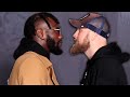 DEONTAY WILDER & ROBERT HELENIUS INTENSE FIRST FACE OFF IN BROOKLYN • WILDER VS HELENIUS
