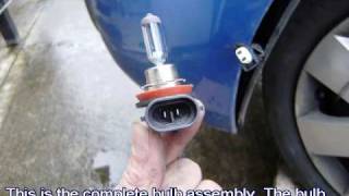 nissan note foglight replacement change spot light fog light