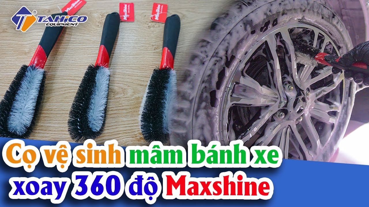 Cọ vệ sinh mâm/lazang bánh ô tô xe máy 7011017 Maxshine 15