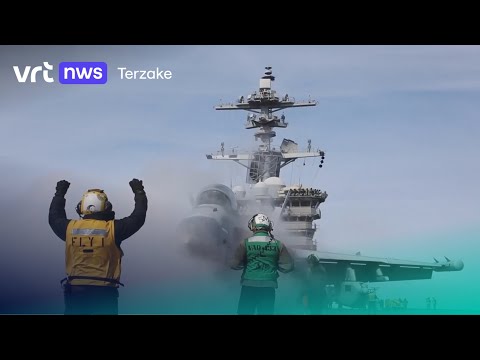 Amerikaanse oorlogsvloot voor de kust van Iran