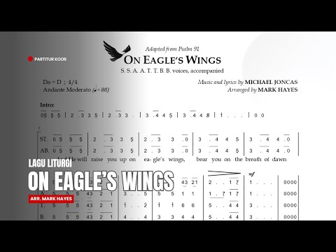 PARTITUR NOT ANGKA SATB: On Eagle's Wings | Arr. Mark Hayes