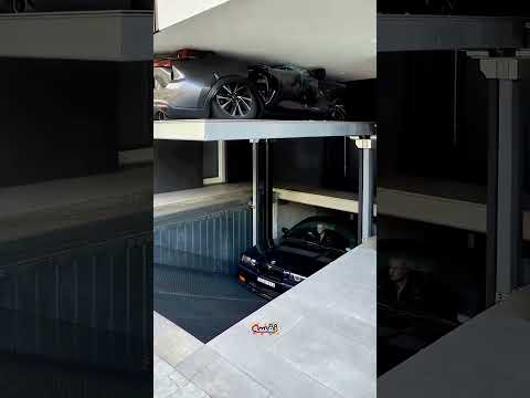 🚗 رفع مرآبه الذكي بضغطة زر… ولم يتوقع ما حدث لسيارة جاره! 😱
