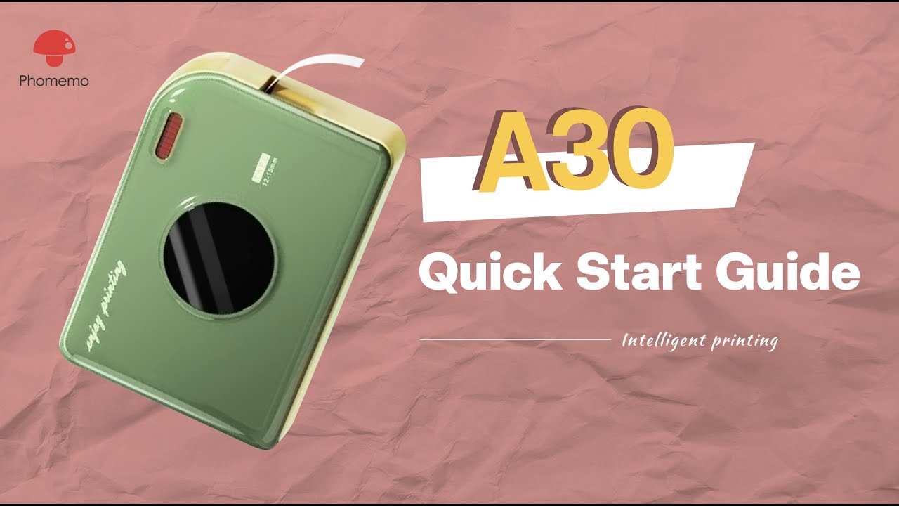 How to use Phomemo A30 Label Maker