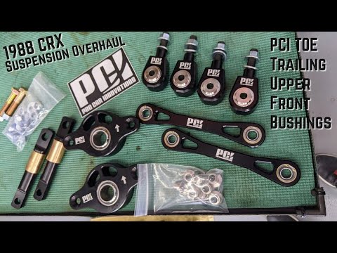 Suspension Overhaul Using Spherical Bushings - PCI Components & S3 Coilovers - 1988 Honda EF CRX Si