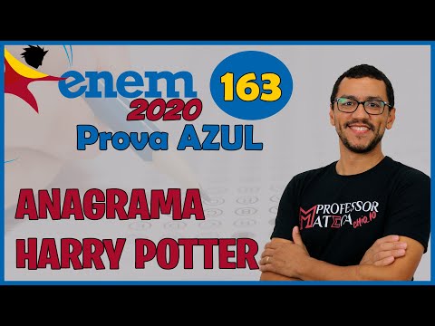 Question 163 | Blue Exam ENEM 2020 | Math Answer Key | Harry Potter Anagram