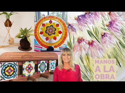 Manos a la Obra 2023 Programa 28 Imitacion Cerámica Mosaiquismo Acuarela Kokedamas