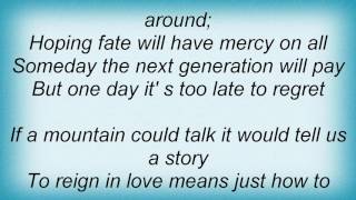 Helloween - If A Mountain Could Talk Lyrics