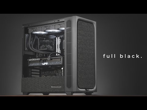 Aesthetic & All Black Gaming PC Build | TRYX Flova F50