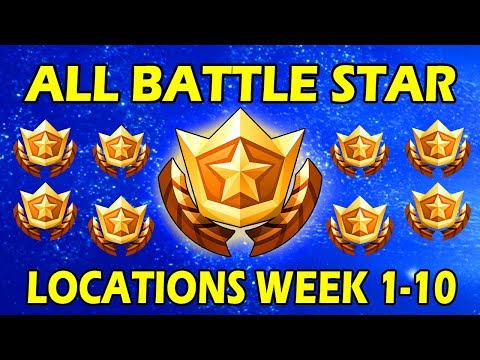ALL SECRET WEEK 1-10 BATTLE STAR/HIDDEN BATTLE STAR LOCATIONS! FORTNITE LOADING SCREENS SEASON 6