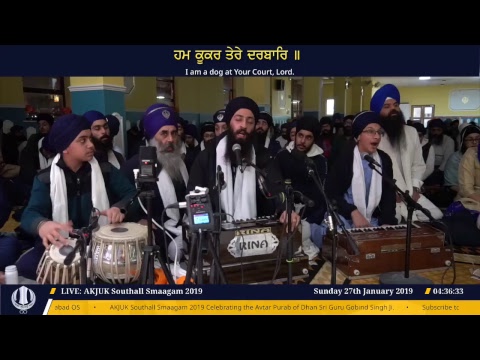 AKJUK Southall Akhand Keertan Smagam 2019 - Rhensbhai Keertan (26 Jan 2019) - AKJ.Org