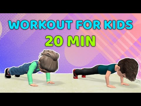 20 MINUTE KIDS WORKOUT - FULL BODY EXERCISE AT HOME