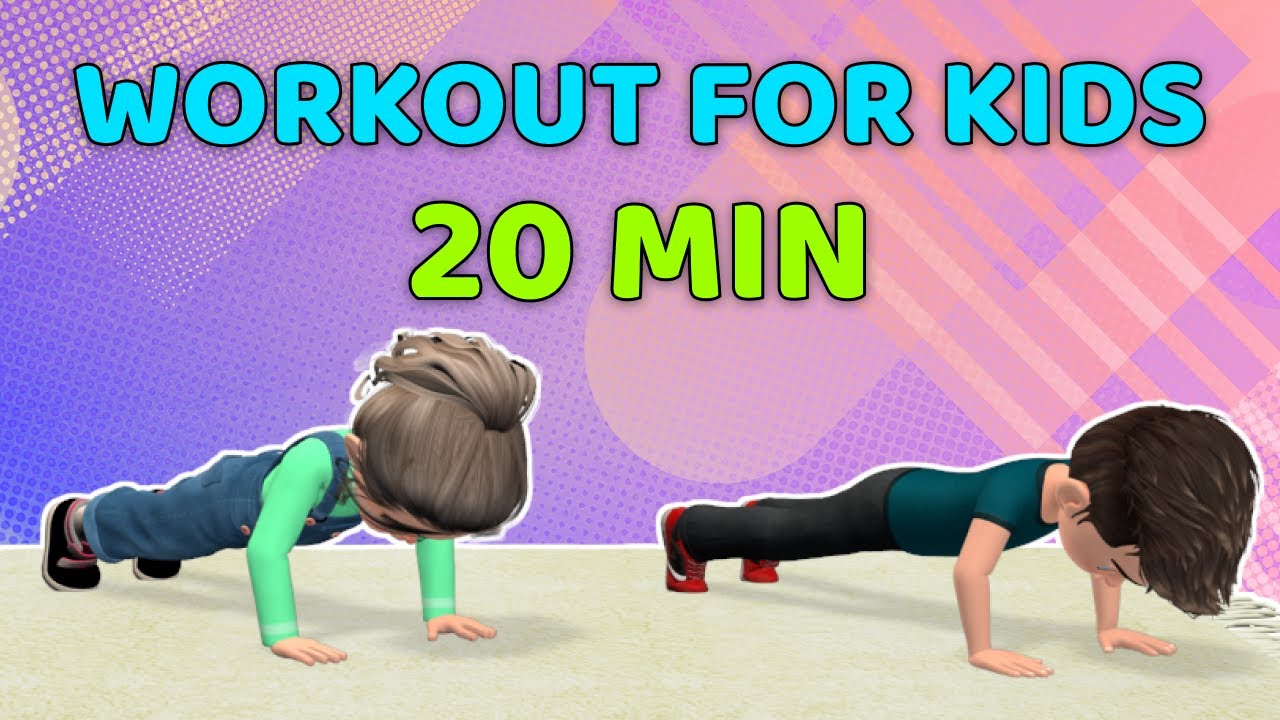 20 MINUTE KIDS WORKOUT - FULL BODY EXERCISE AT HOME