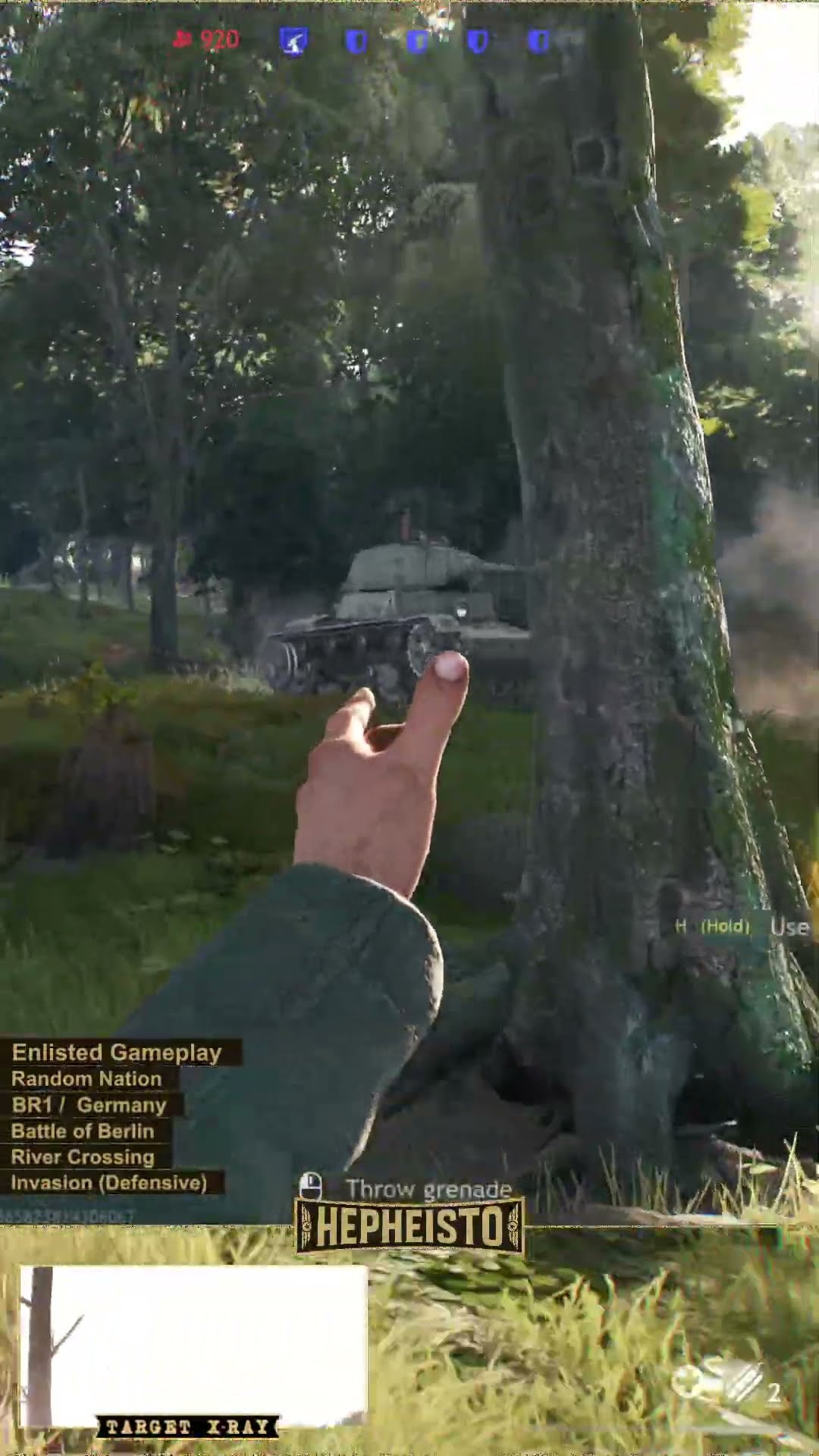 Rifleman eliminates Tank T-26 with Explosion Pack