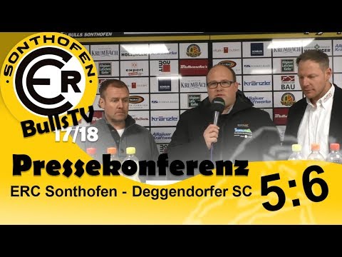 Pressekonferenz ERC Sonthofen - Deggendorfer SC (14.01.18 | 5:6) | ERC Sonthofen